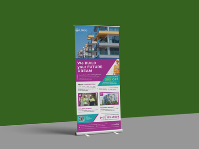 Dream House Rool Up Banner Template