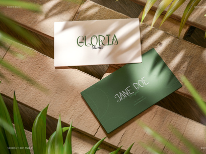 Verdant Botanika | Hand Drawn Script Font Duo