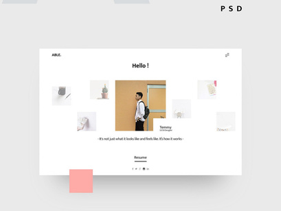 ABLE Free PSD Template