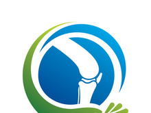 Joint bones vector logo design for orthopedic clinics and diagnostic centers