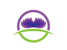 Lotus flower health meditation logo symbol