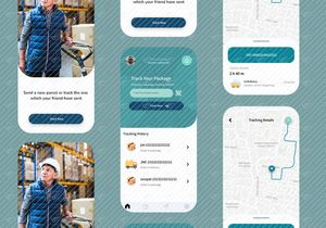 Parcel Tracking app UI