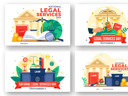 12 National Legal Services Day Illustration