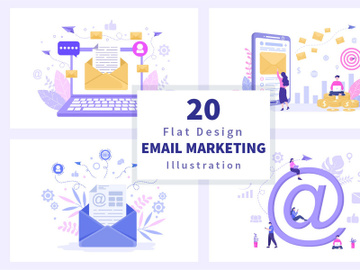 20 Email Marketing Vector Illustration preview picture