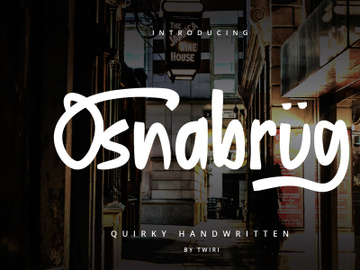 Osnabrug Font Quirky Handwritten preview picture