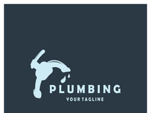 Plumbing logo vector design template. water pipe logo design.Leaking water logotype,Design Concept, Creative Symbol, Icon