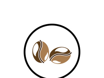 coffee bean icon vector illustration template preview picture