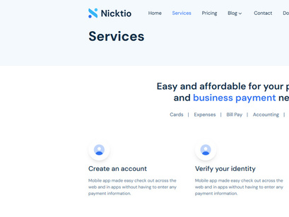 Nicktio NextJS Tailwind Website Template