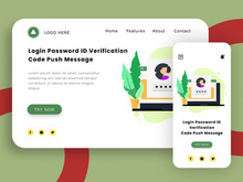 Login Password ID Verification Code concept