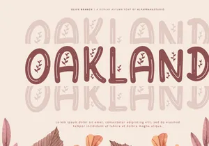 Olive Branch - Display Font