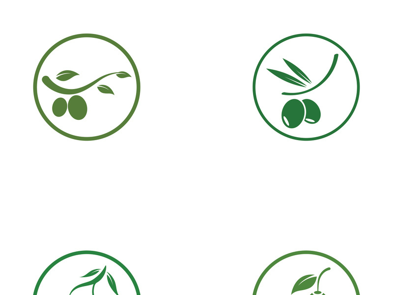 Olive fruit logo design.