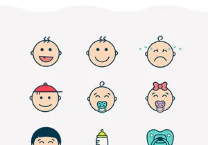 Free Baby Vector Icon Pack