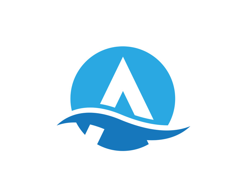 A Letter icon Logo illustration design