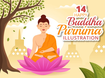 14 Happy Buddha Purnima Illustration preview picture