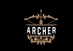 Archer Logo, Archery Arrow Vector, Elegant Simple Minimalist Design