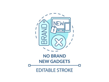 No brand new gadgets concept icon preview picture