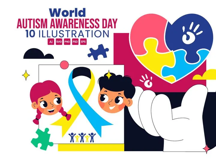 10 World Autism Awareness Day Illustration