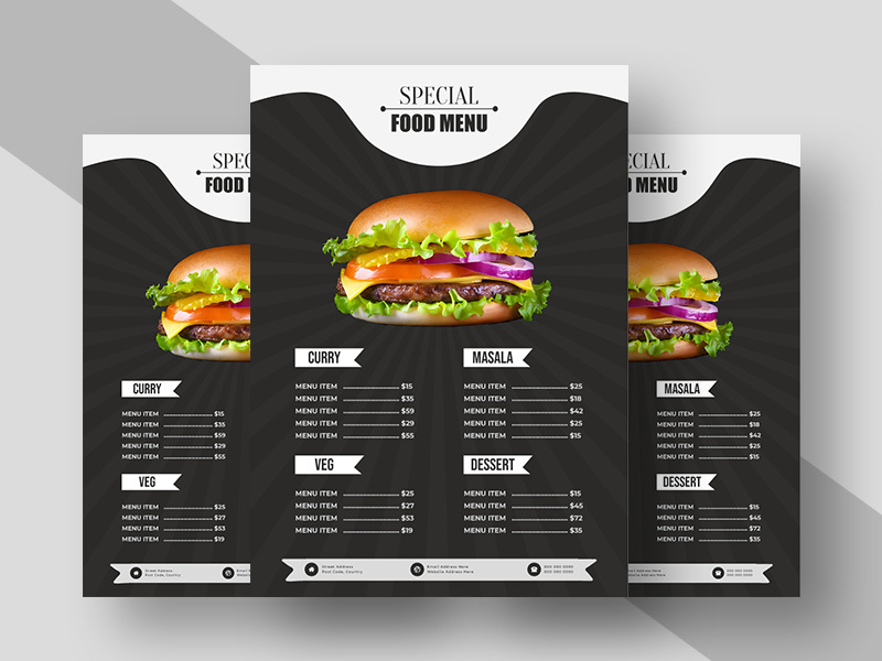 Food Menu Template Design Ver-1