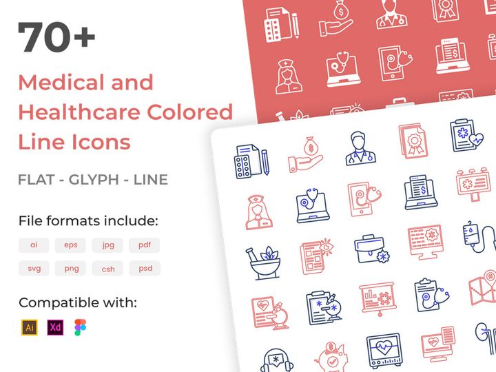 Creative design icons of medical and healthcare preview picture