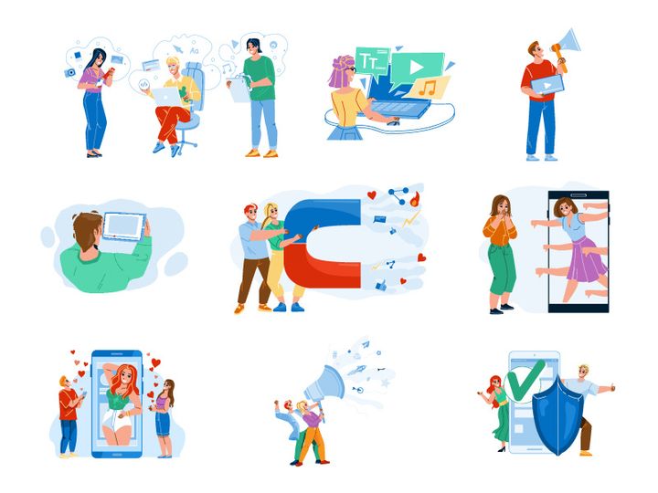 Social media characters