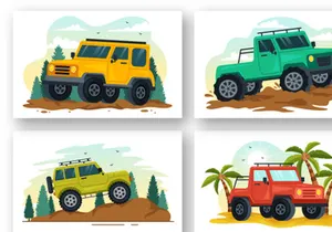 14 Off Road Vehicle Illustration
