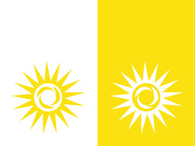 Sun vector illustration icon logo template design