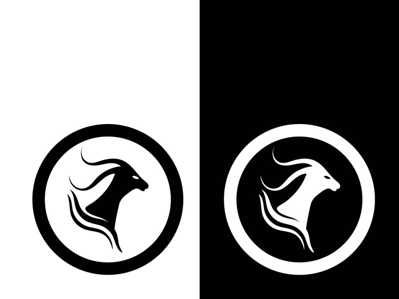 Goat logo template vector icon illustration design