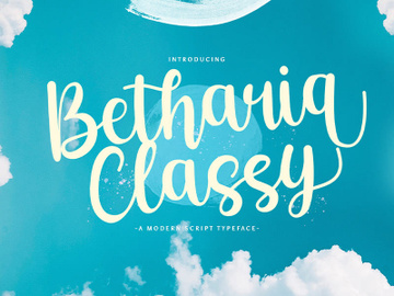 Betharia Classy - Modern Script Font preview picture