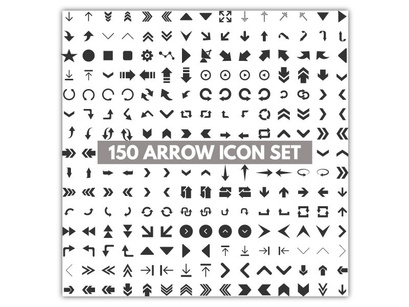 Arrow Icons Set Vector