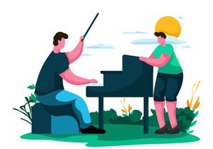 Father Day Flat Illustration Minimalist Modern