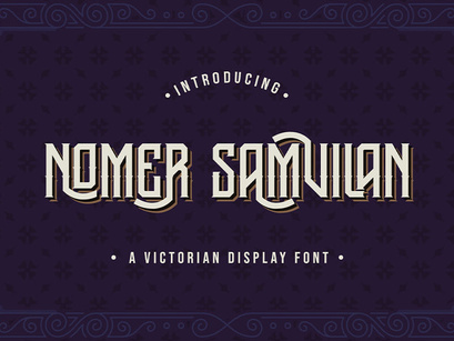 Nomer Samvilan - Victorian Display Font
