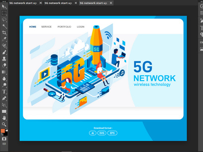 5G Network Start-Up Landing Page