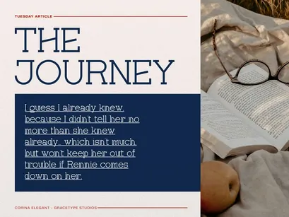 Corina Elegant | Modern Slab Serif