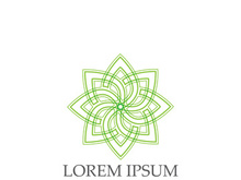 Logos of green Tree leaf ecology nature element vector