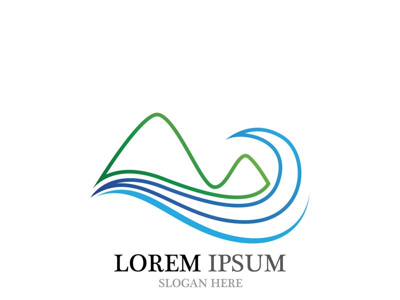 Mountain icon Logo Template Vector illustration design