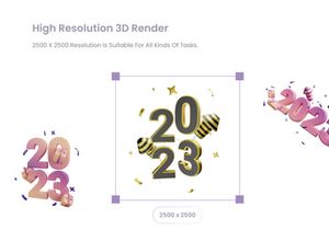 New year 3D Illustration