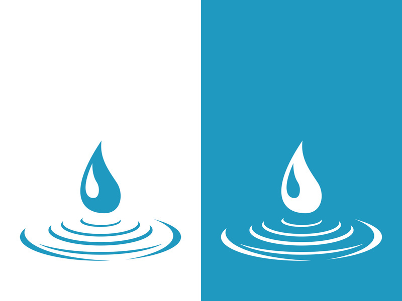 Water drop logo template vector illustration design