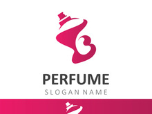 Luxury Perfume logo image cosmetic fragrance shop and business vector design