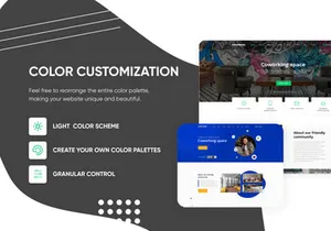 Template Design Site Coworing Psd Figma
