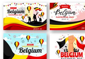 12 Belgium Independence Day Illustration