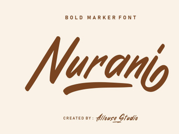 Nurani - Bold Marker Font preview picture