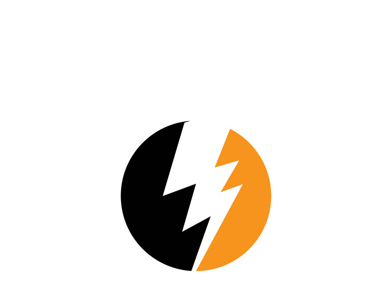 Lightning bolt flash thunderbolt icons vector