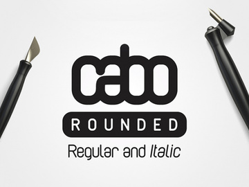 Cabo Rounded: 2 free font styles preview picture