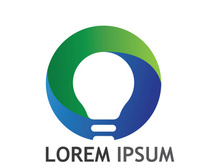 Lamp logo design with creative idea