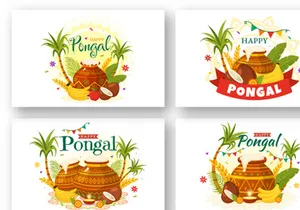 12 Happy Pongal Illustration