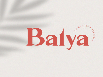 Balya - Serif Font
