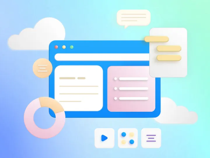 Analytical Dashboard Illustration