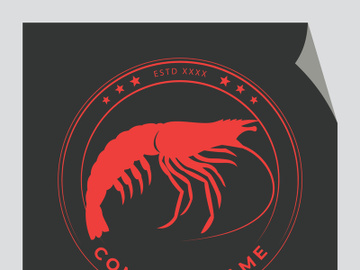 Vintage lobster logo preview picture
