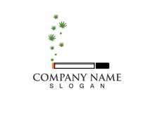 Canabis leaf vector illustration icon