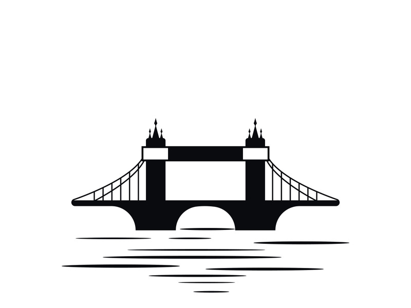 Bridge logo icon design and business symbol template